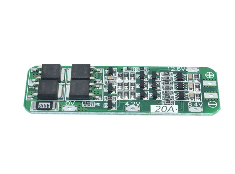 Плата контроля заряда разряда BMS 3S, 20A , 12.6V