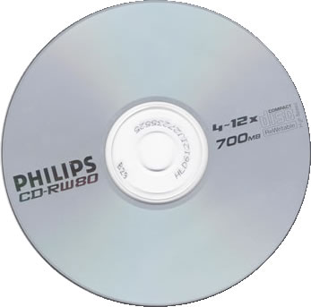 Диск Philips CD-RW 700Mb (за штуку)