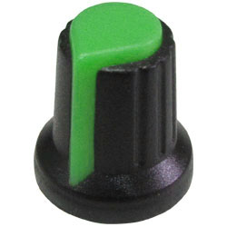 Ручка пластиковая для потенциометра 15X17mm AG2, зеленая