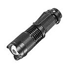 Маленький фокусируемый фонарик CREE R5, 320 люмен (черный)