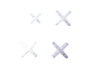 Пластиковый крестообразный соединитель для трубок 2,4мм