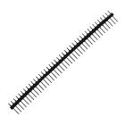 Однорядная линейка PLS-40 1*40 pin, папа, 2,54 мм,чёрная