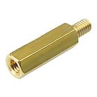 Стойка латунная мама-папа M3 x 15+6mm, PCHSN-15