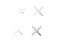 Пластиковый крестообразный соединитель для трубок 9,5мм