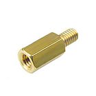 Стойка латунная мама-папа M3 x 7+6mm, PCHSN-7