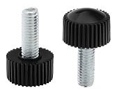 Винт барашек с пластиковой головкой M4 - 20mm