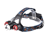 Фокусируемый налобный фонарь 1800 люмен XM-L T6 + 2 R5